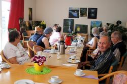 Vernissage zur Gemäldeausstellung im Betreuten Wohnen Fahrenheitstraße